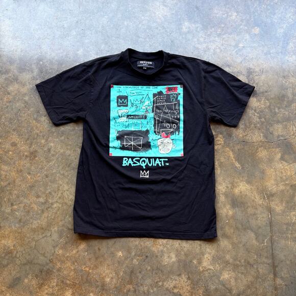 Vintage Style Basquiat Art Graphic T-shirt - Picture 1 of 5